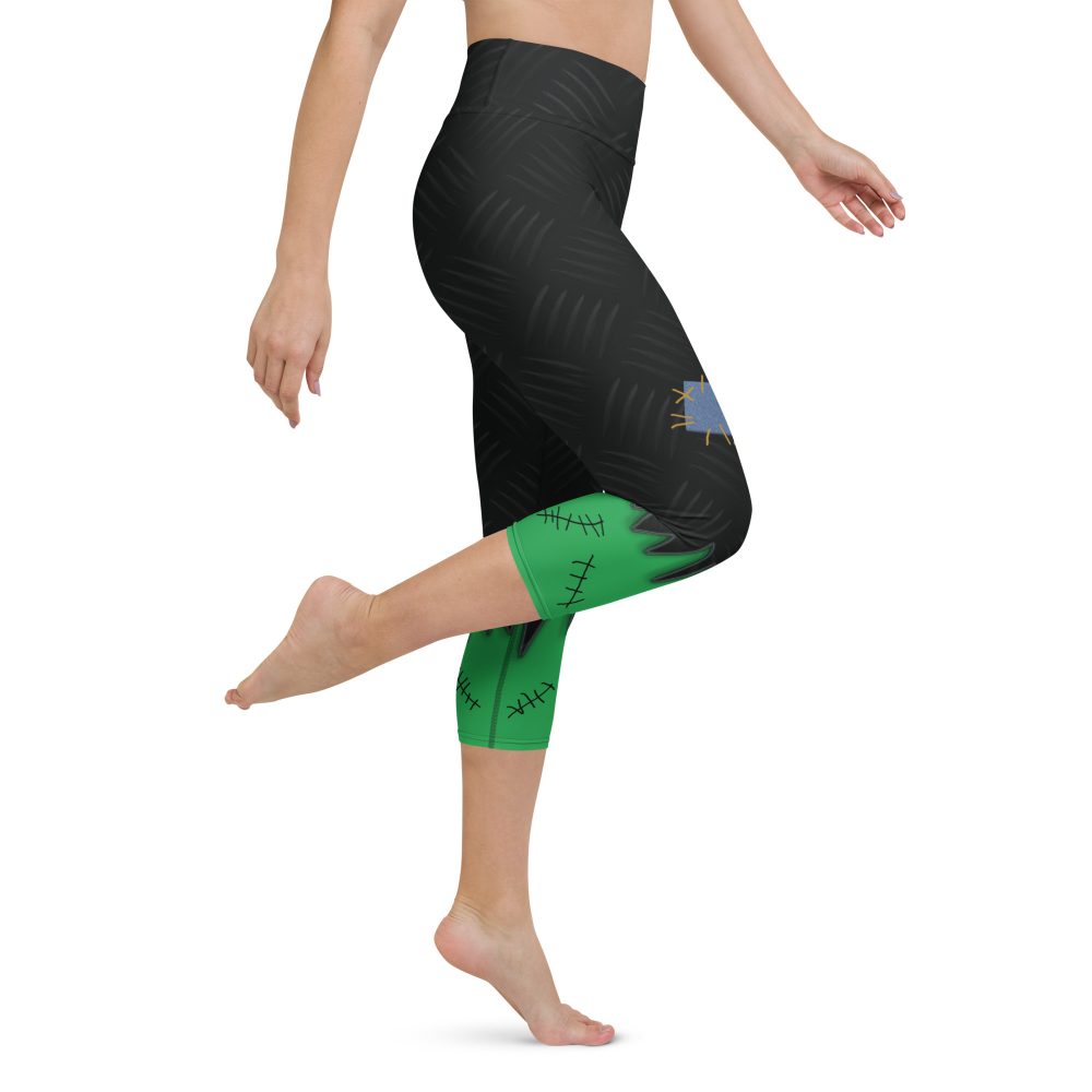 Frankenstein Halloween Cosplay Costume Yoga Capri Leggings - Image 6