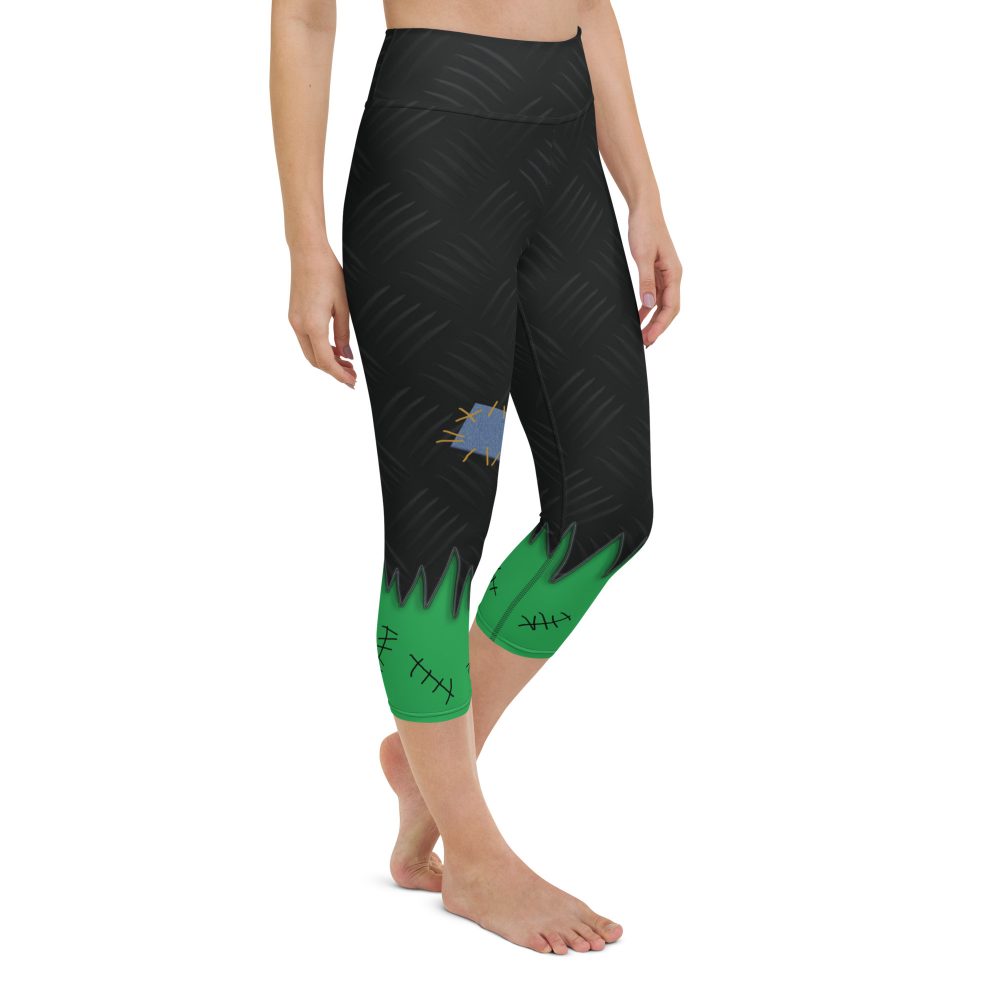 Frankenstein Halloween Cosplay Costume Yoga Capri Leggings - Image 7