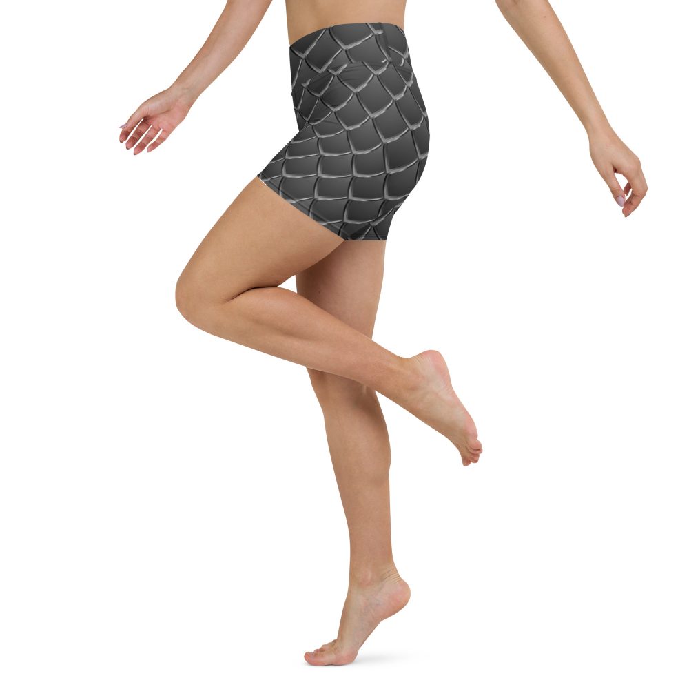 Dragon Cosplay Costume Black Scales Yoga Shorts - Image 2