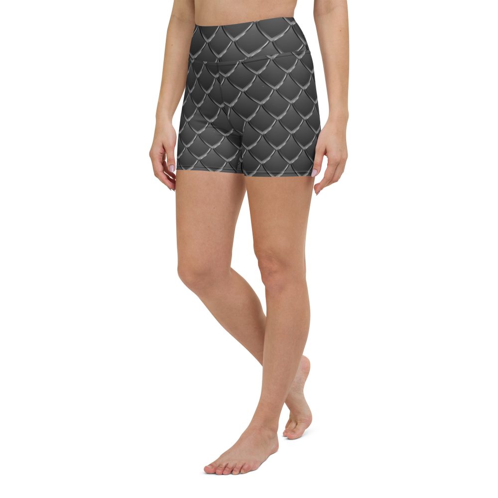 Dragon Cosplay Costume Black Scales Yoga Shorts - Image 3