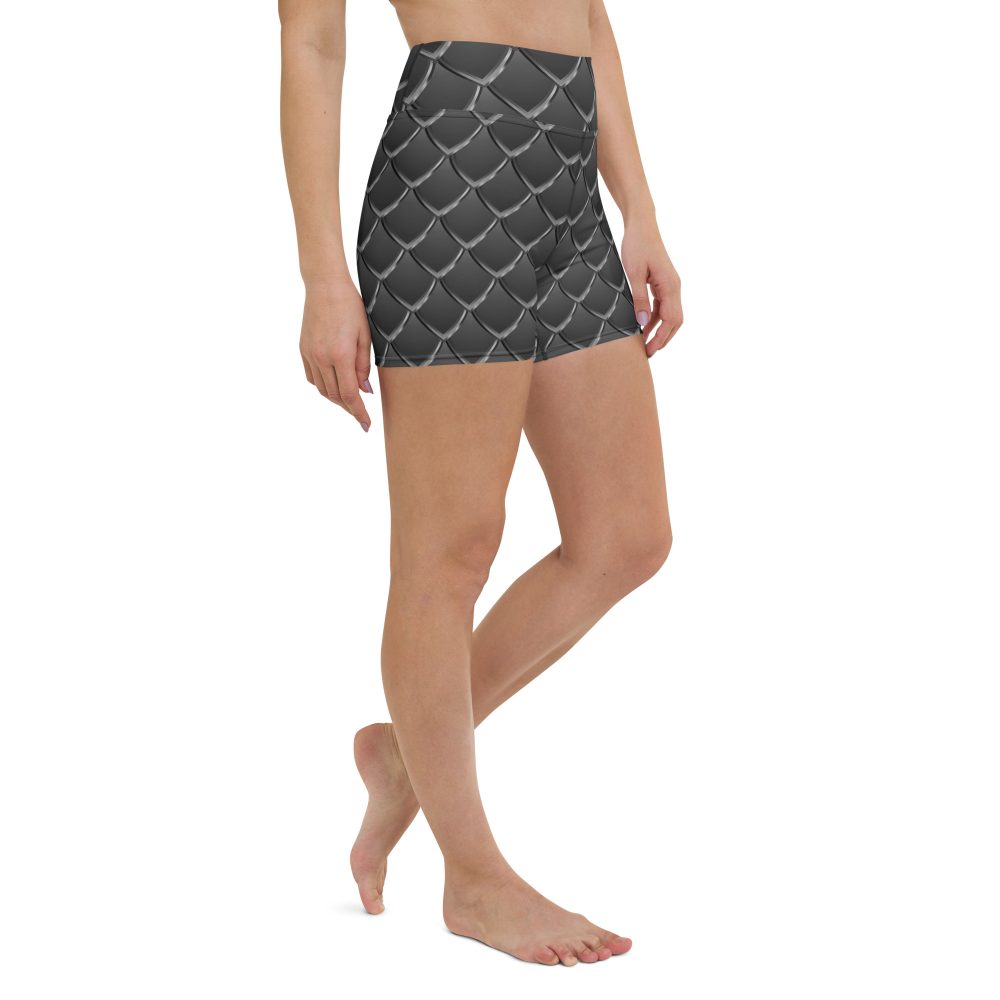 Dragon Cosplay Costume Black Scales Yoga Shorts - Image 5