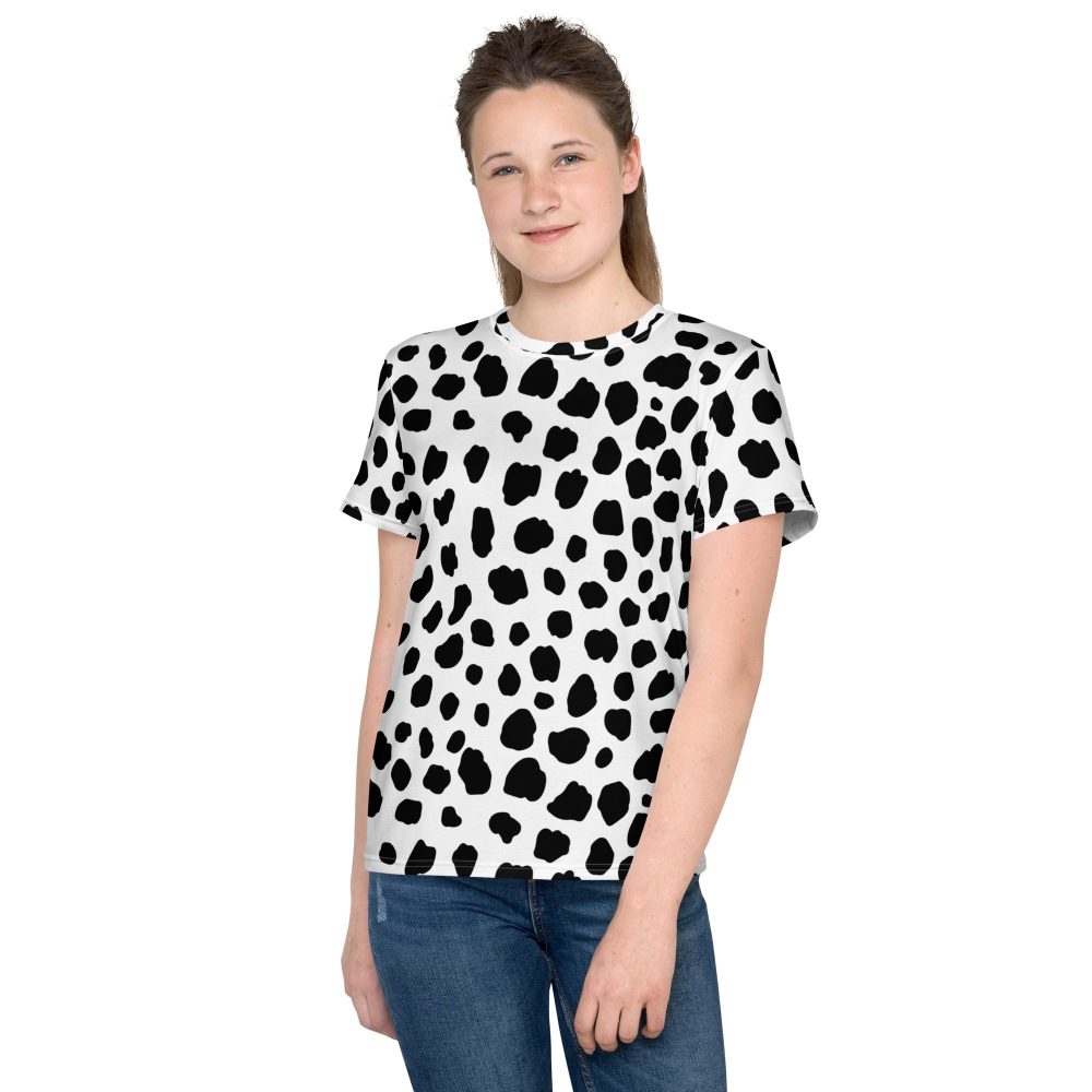 Dalmatian Puppy Dog Cosplay Halloween Costume Youth T-shirt