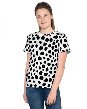 Dalmatian Puppy Dog Cosplay Halloween Costume Youth T-shirt