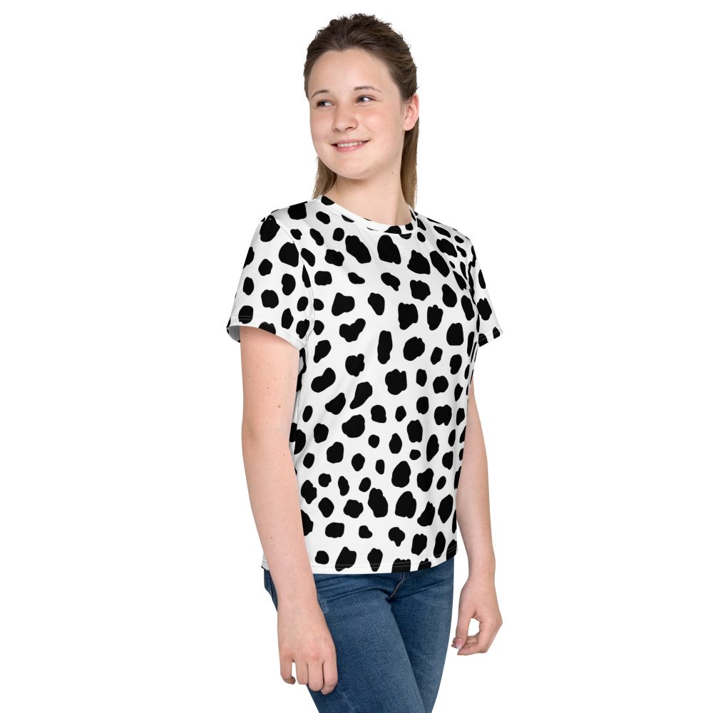 Dalmatian Puppy Dog Cosplay Halloween Costume Youth T-shirt - Image 3