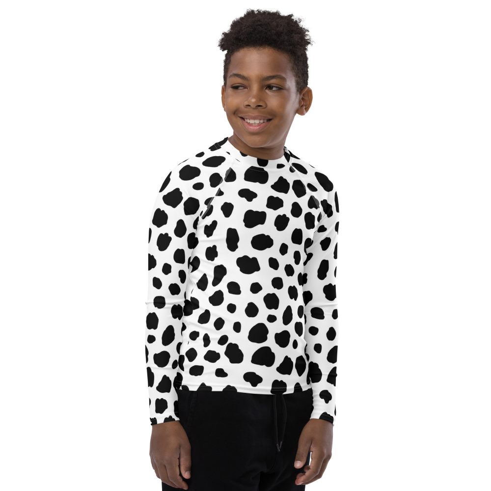 Dalmatian Puppy Dog Cosplay Halloween Costume Youth Rash Guard - Image 4