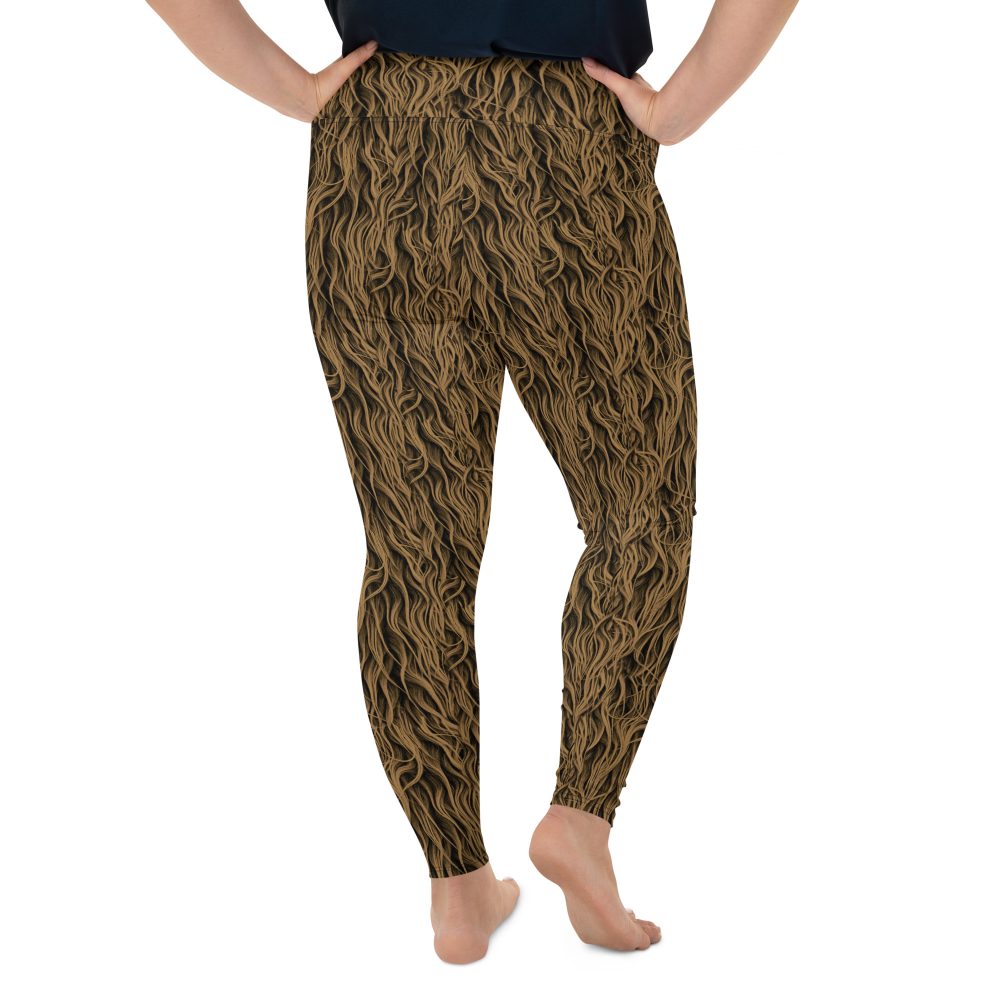 Sasquatch Big Foot Chewbacca Halloween Cosplay Costume Plus Size Leggings - Image 2