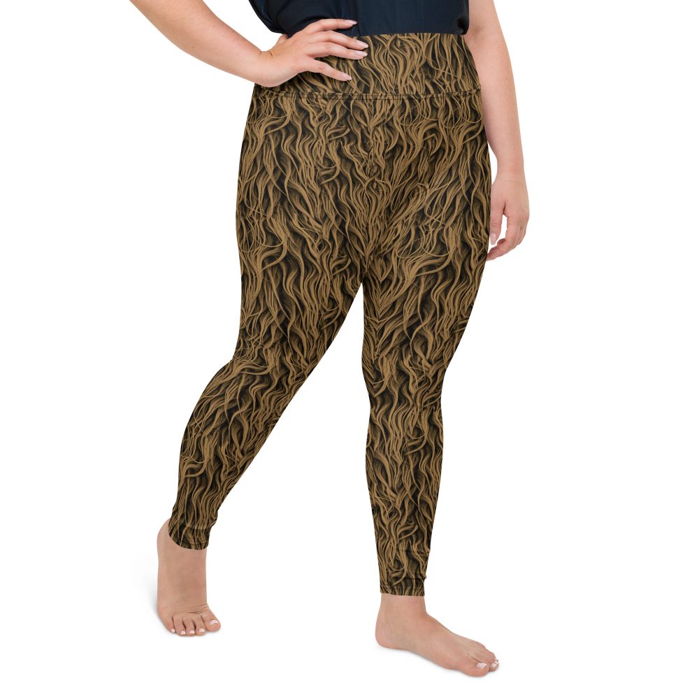 Sasquatch Big Foot Chewbacca Halloween Cosplay Costume Plus Size Leggings - Image 3