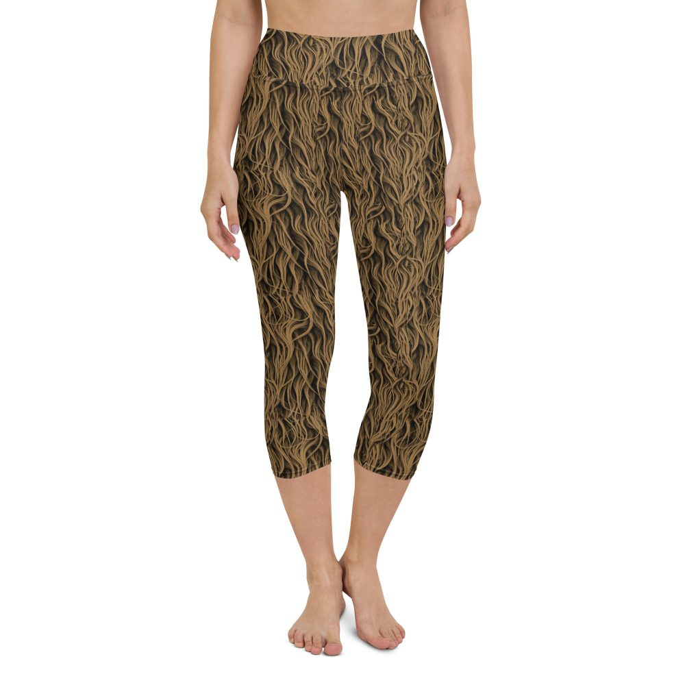 Sasquatch Big Foot Chewbacca Halloween Cosplay Costume Yoga Capri Leggings