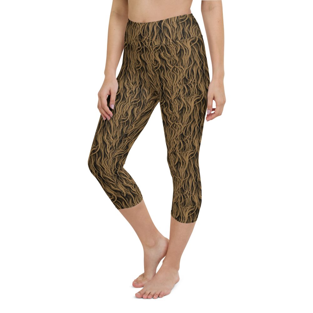 Sasquatch Big Foot Chewbacca Halloween Cosplay Costume Yoga Capri Leggings - Image 3