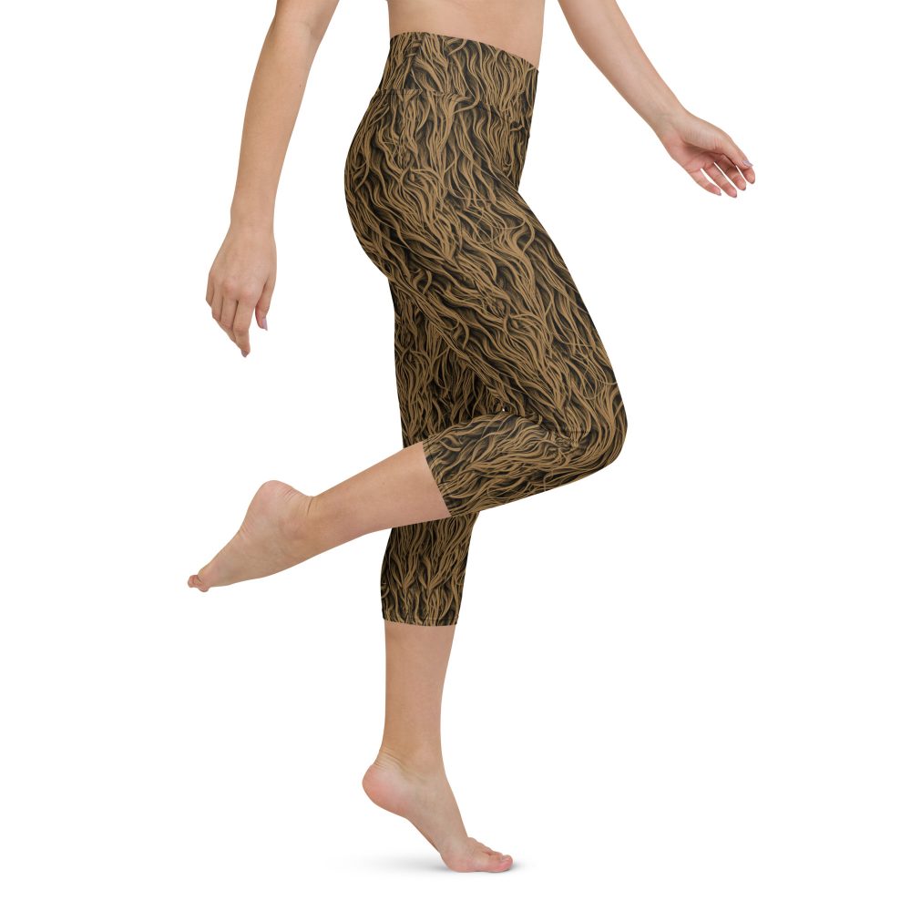 Sasquatch Big Foot Chewbacca Halloween Cosplay Costume Yoga Capri Leggings - Image 4