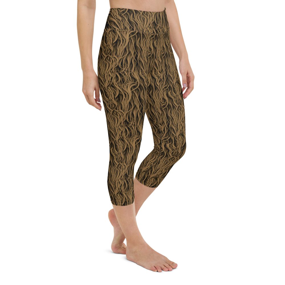 Sasquatch Big Foot Chewbacca Halloween Cosplay Costume Yoga Capri Leggings - Image 5