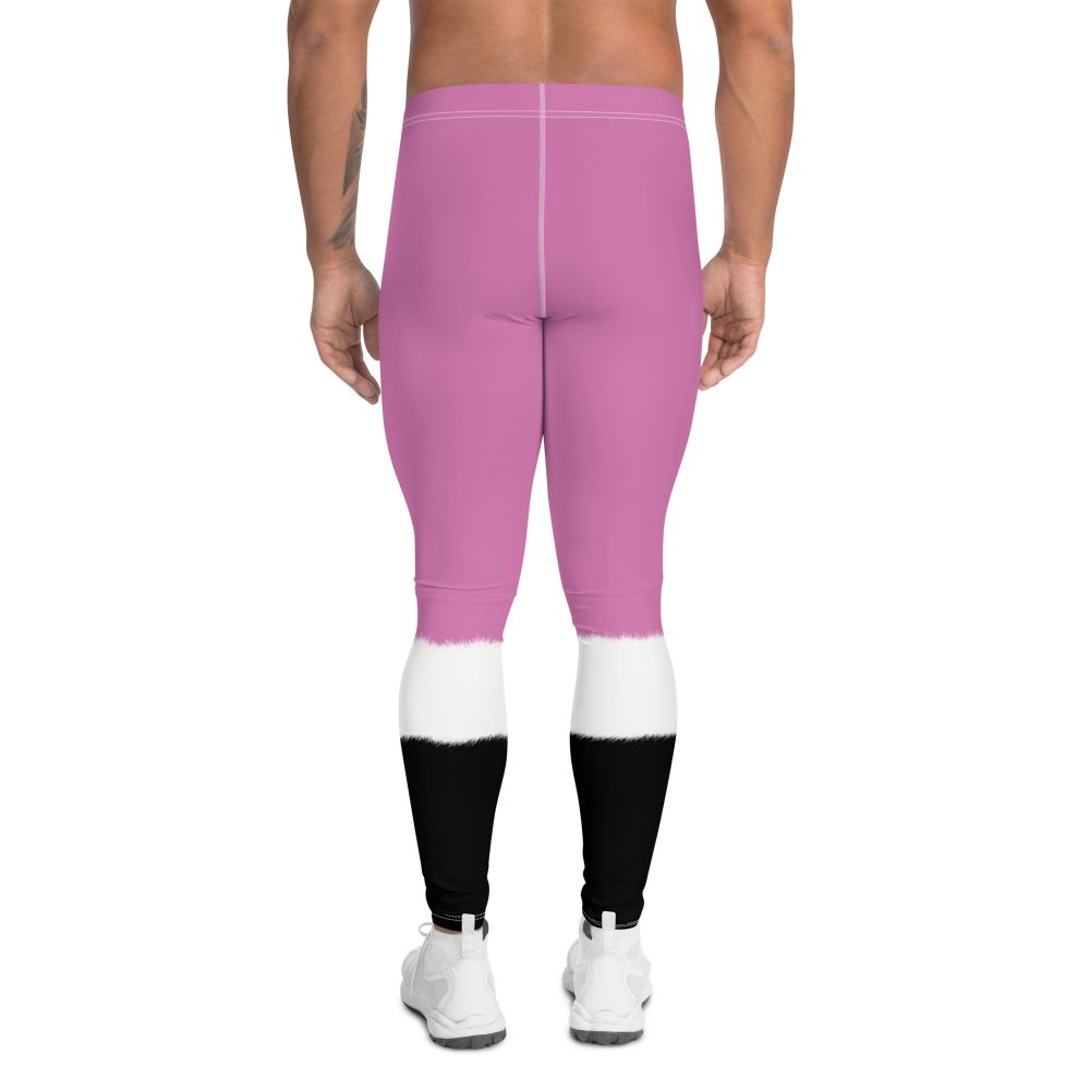 Pink Santa Clause Christmas Costume Men's Leggings - Image 2