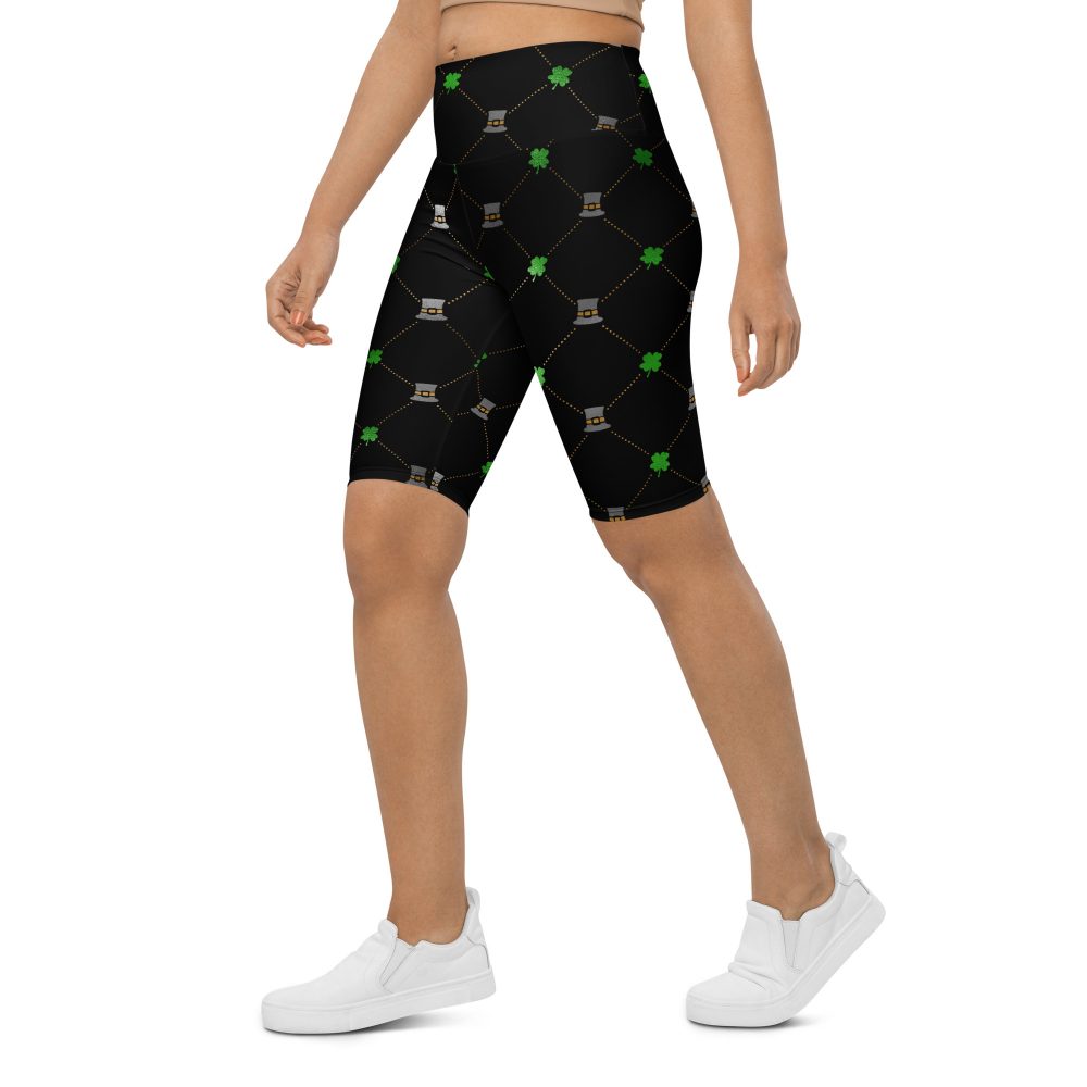 Shamrock Clover St. Patrick’s Day Bike Shorts - Image 6