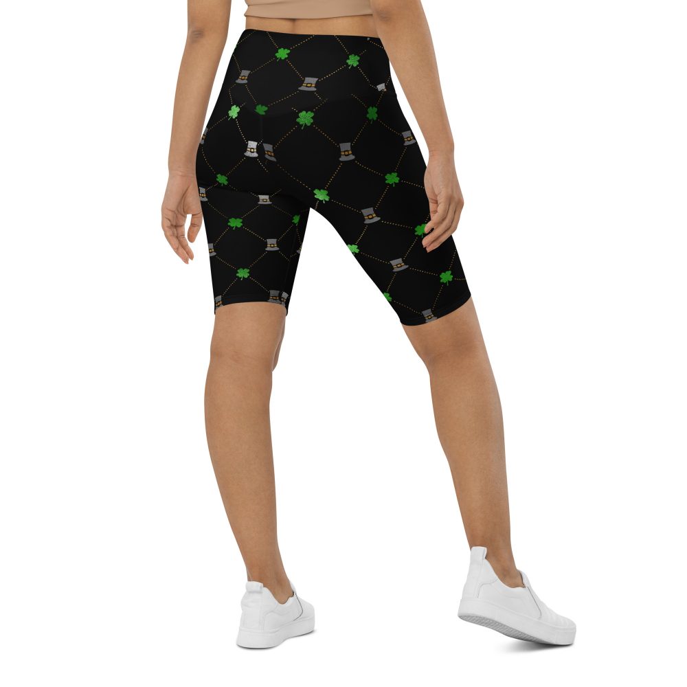 Shamrock Clover St. Patrick’s Day Bike Shorts - Image 2