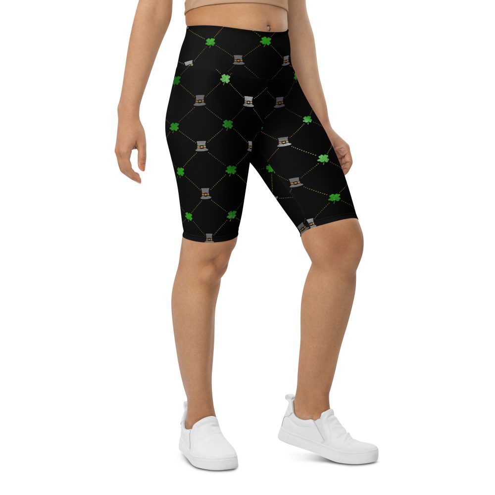 Shamrock Clover St. Patrick’s Day Bike Shorts - Image 3