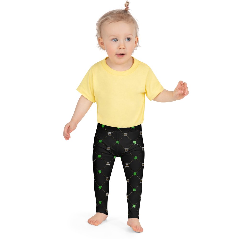 Shamrock Clover St. Patrick’s Day Kid's Leggings - Image 6