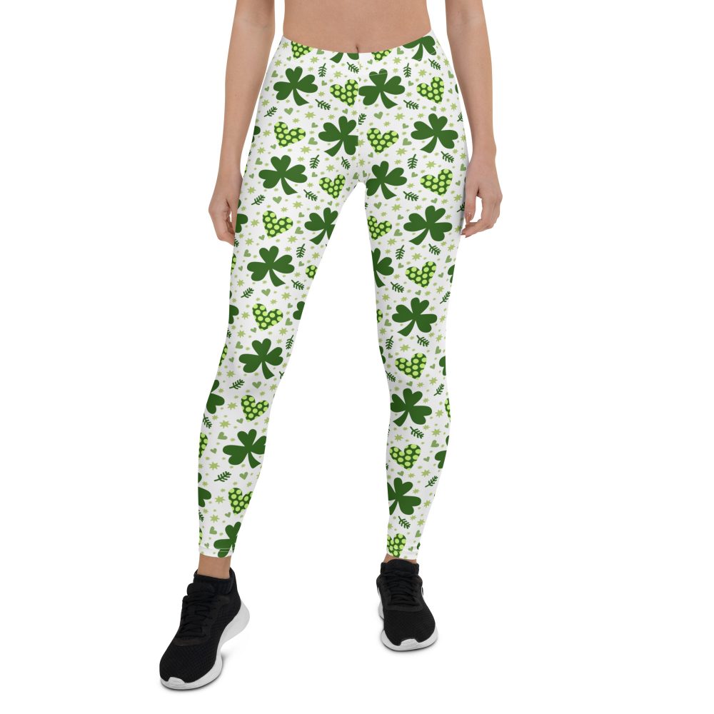 St Patrick's Day Irish Shamrock Clover Leggings