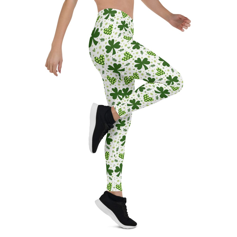 St Patrick's Day Irish Shamrock Clover Leggings - Image 7