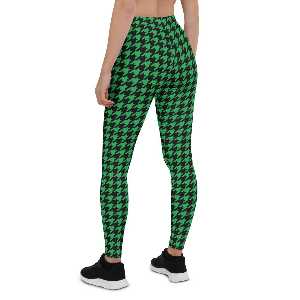 Green Houndstooth St. Patrick’s Day Leggings - Image 3