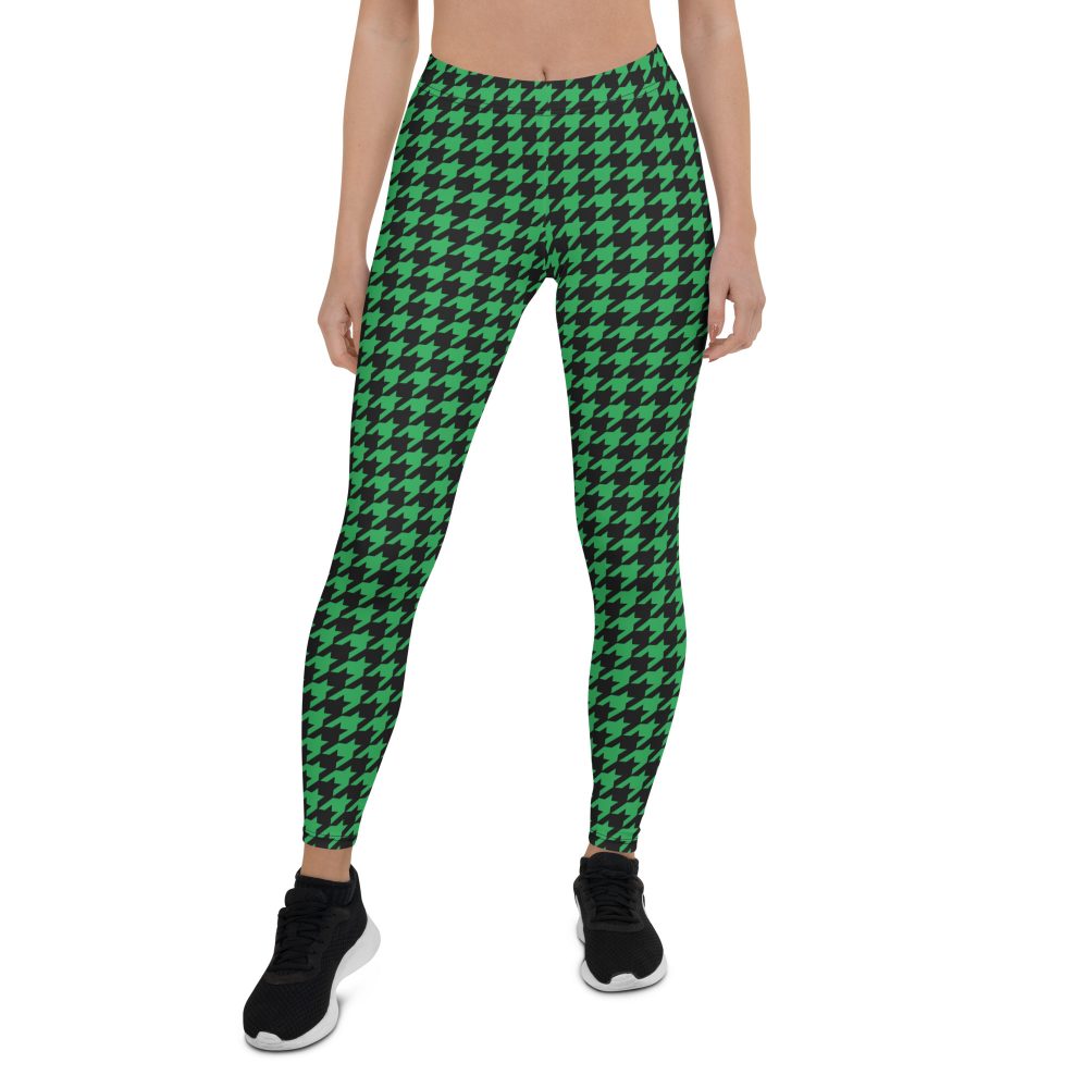 Green Houndstooth St. Patrick’s Day Leggings