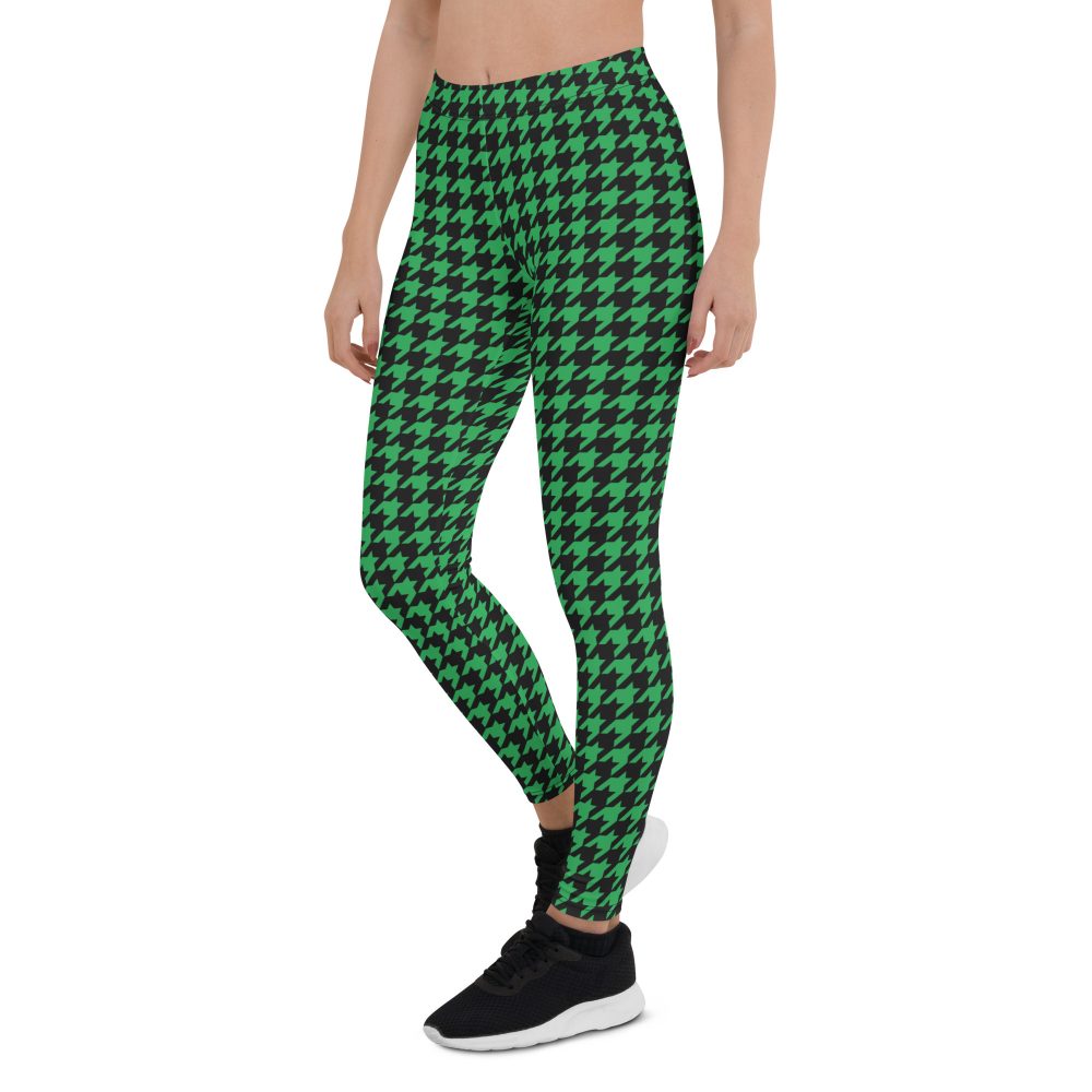 Green Houndstooth St. Patrick’s Day Leggings - Image 4