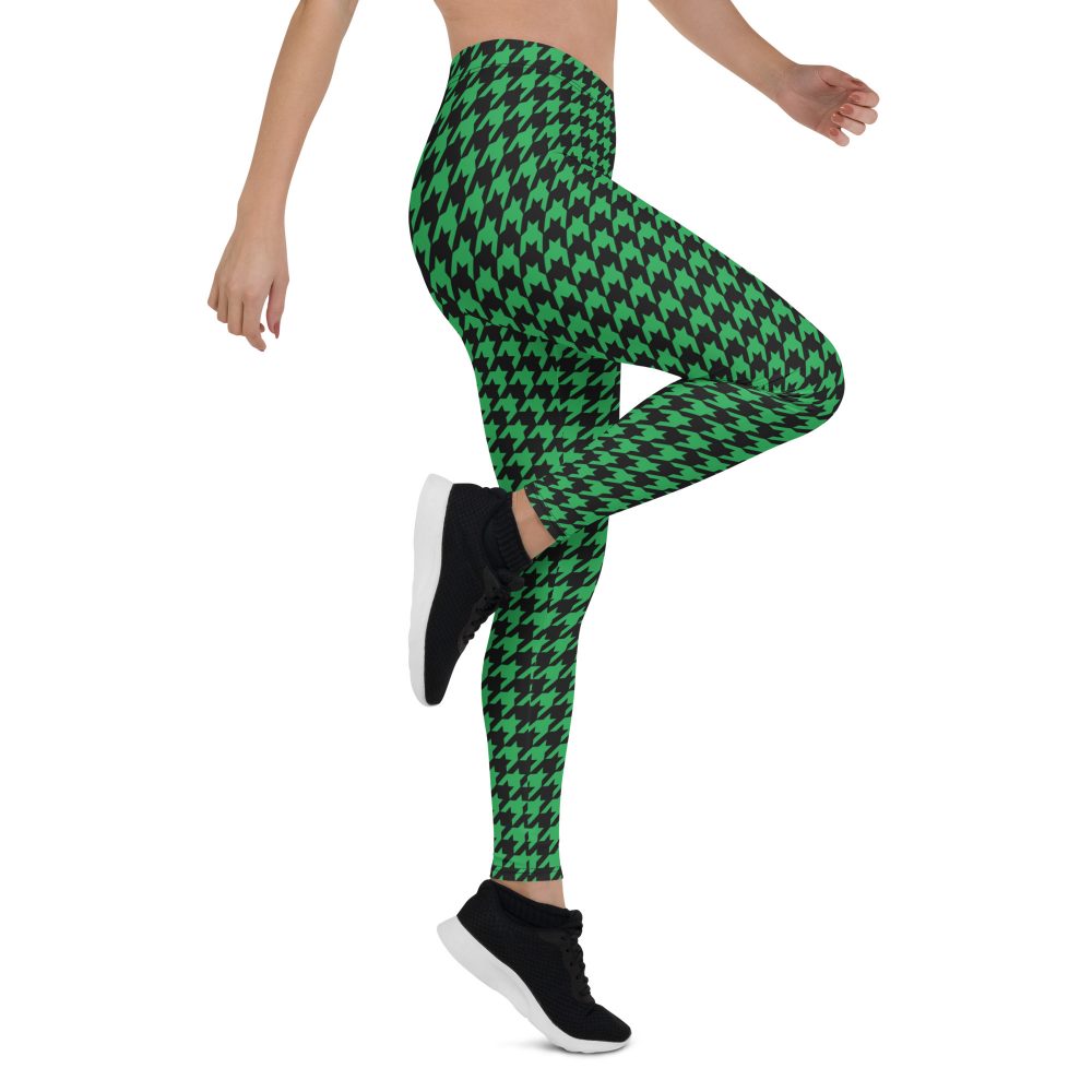 Green Houndstooth St. Patrick’s Day Leggings - Image 7