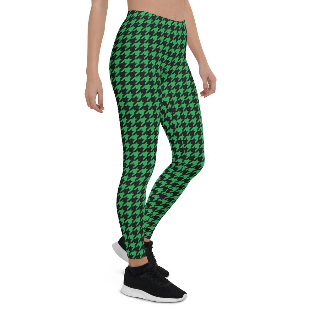 Green Houndstooth St. Patrick’s Day Leggings - Image 6