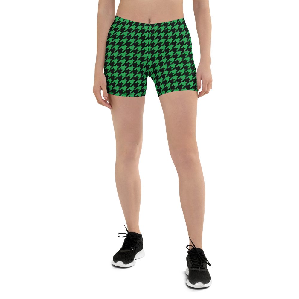 Green Houndstooth St. Patrick’s Day Shorts