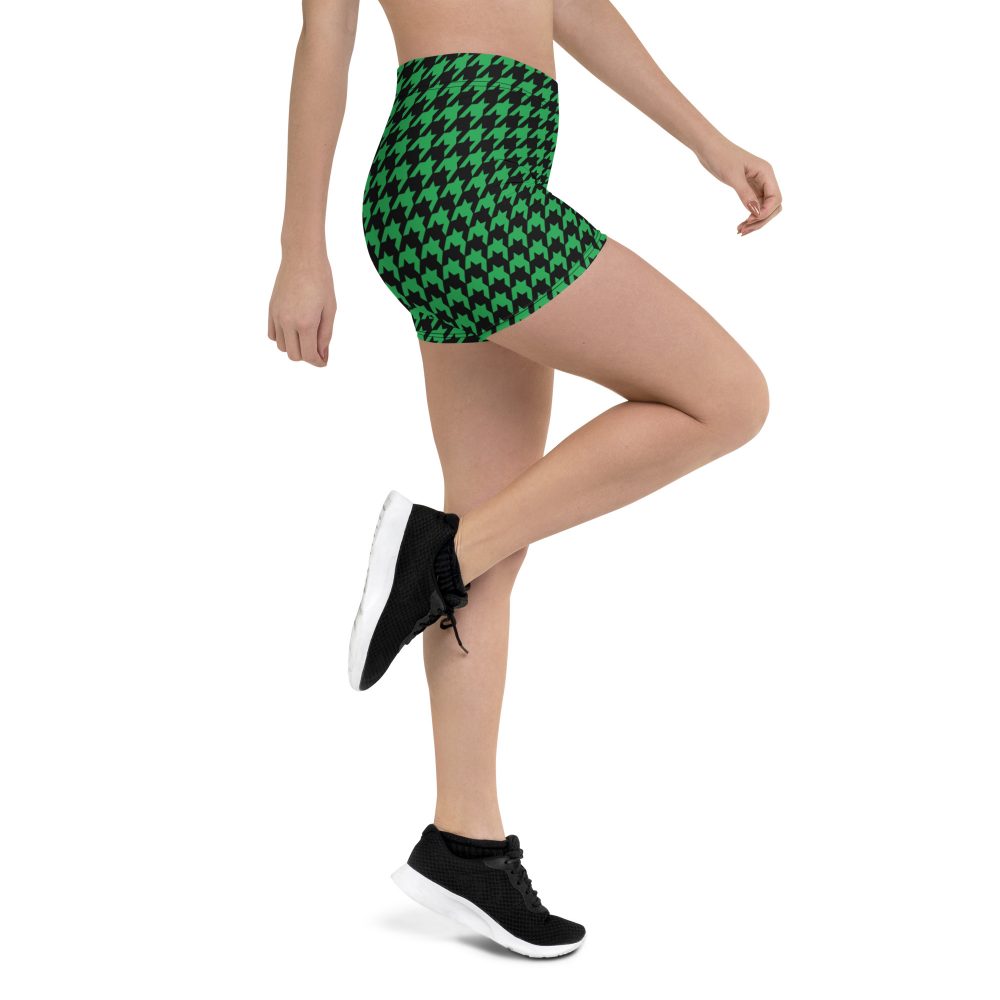 Green Houndstooth St. Patrick’s Day Shorts - Image 3