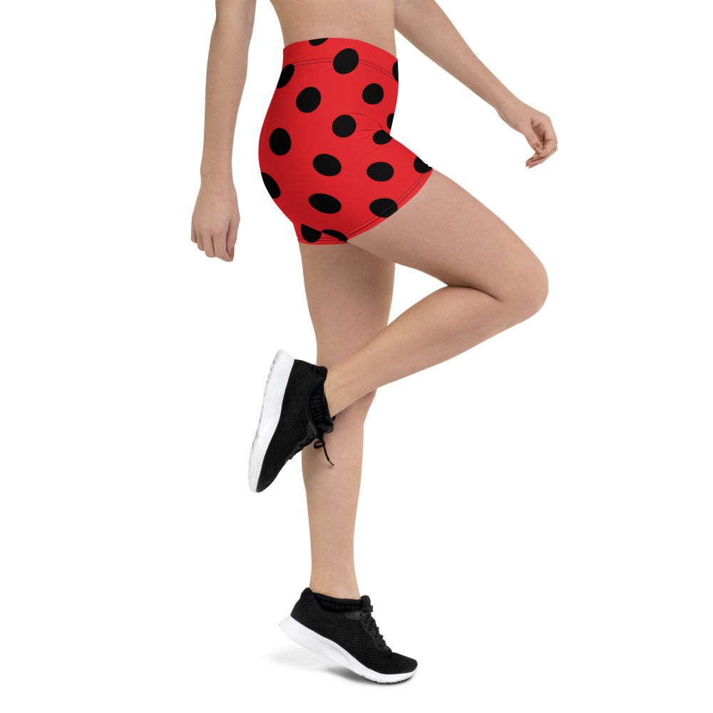 Ladybug Costume Red Black Polka Dot Shorts - Image 3