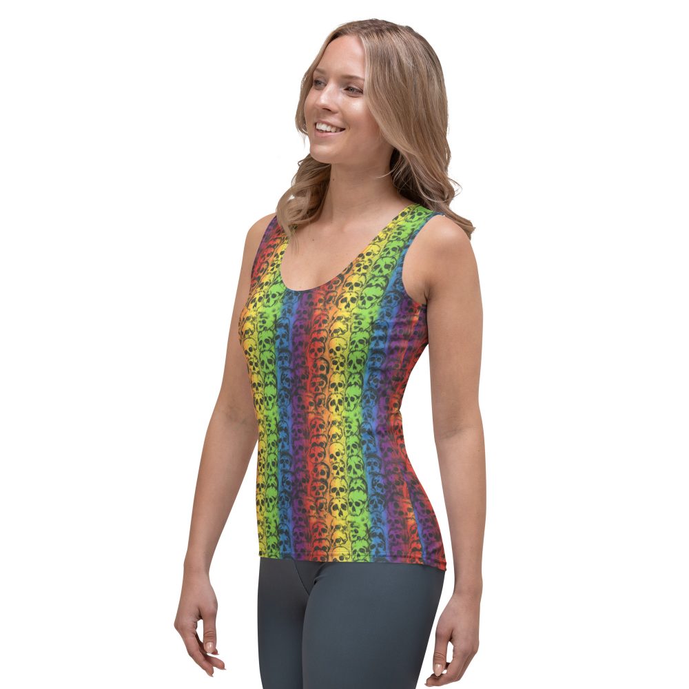 Rainbow Skulls Pride Tank Top - Image 3