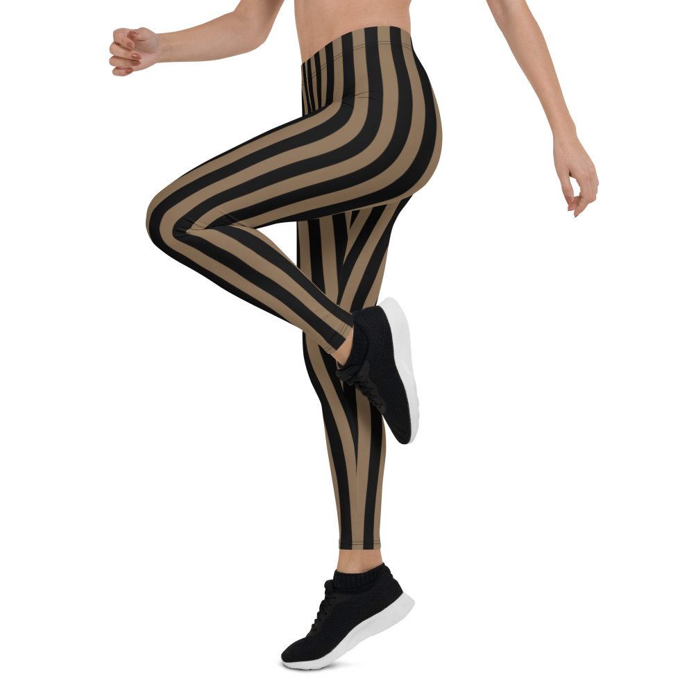 Brown and Black Striped Pirate Leggings - Image 6