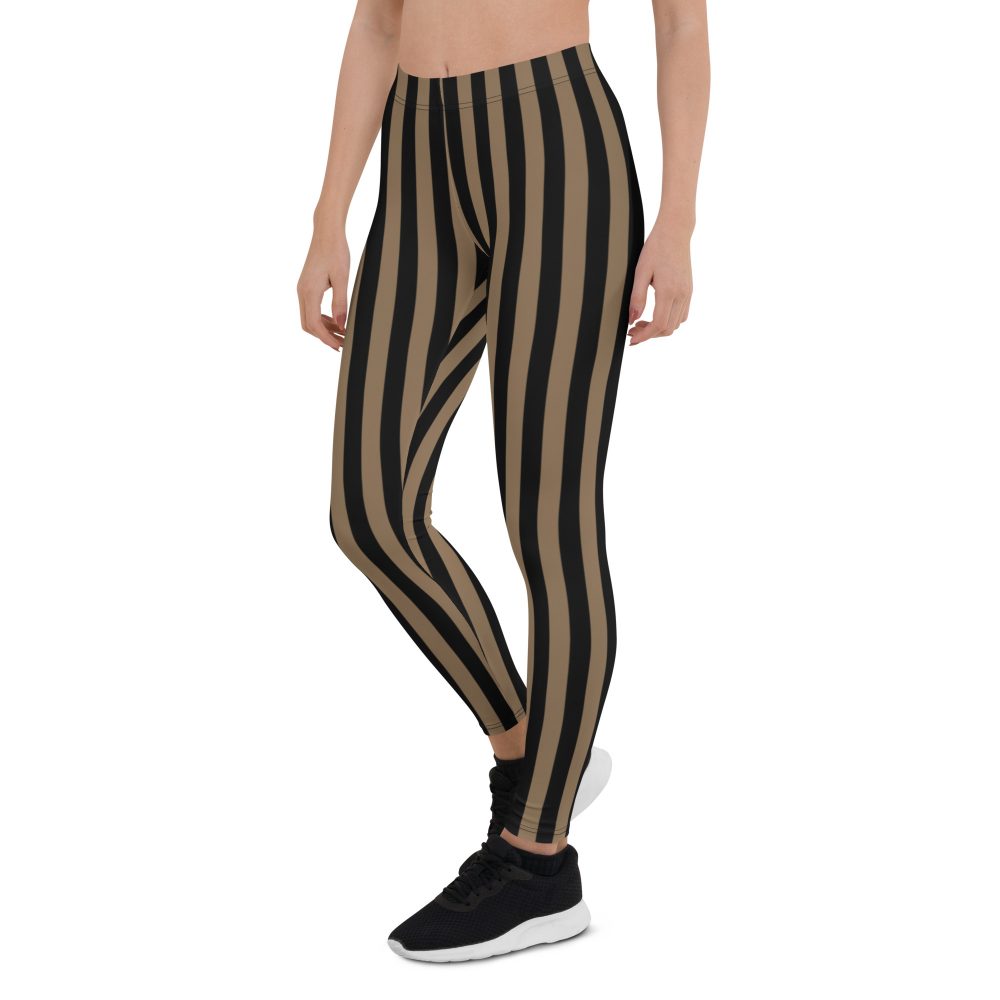 Brown and Black Striped Pirate Leggings - Image 5