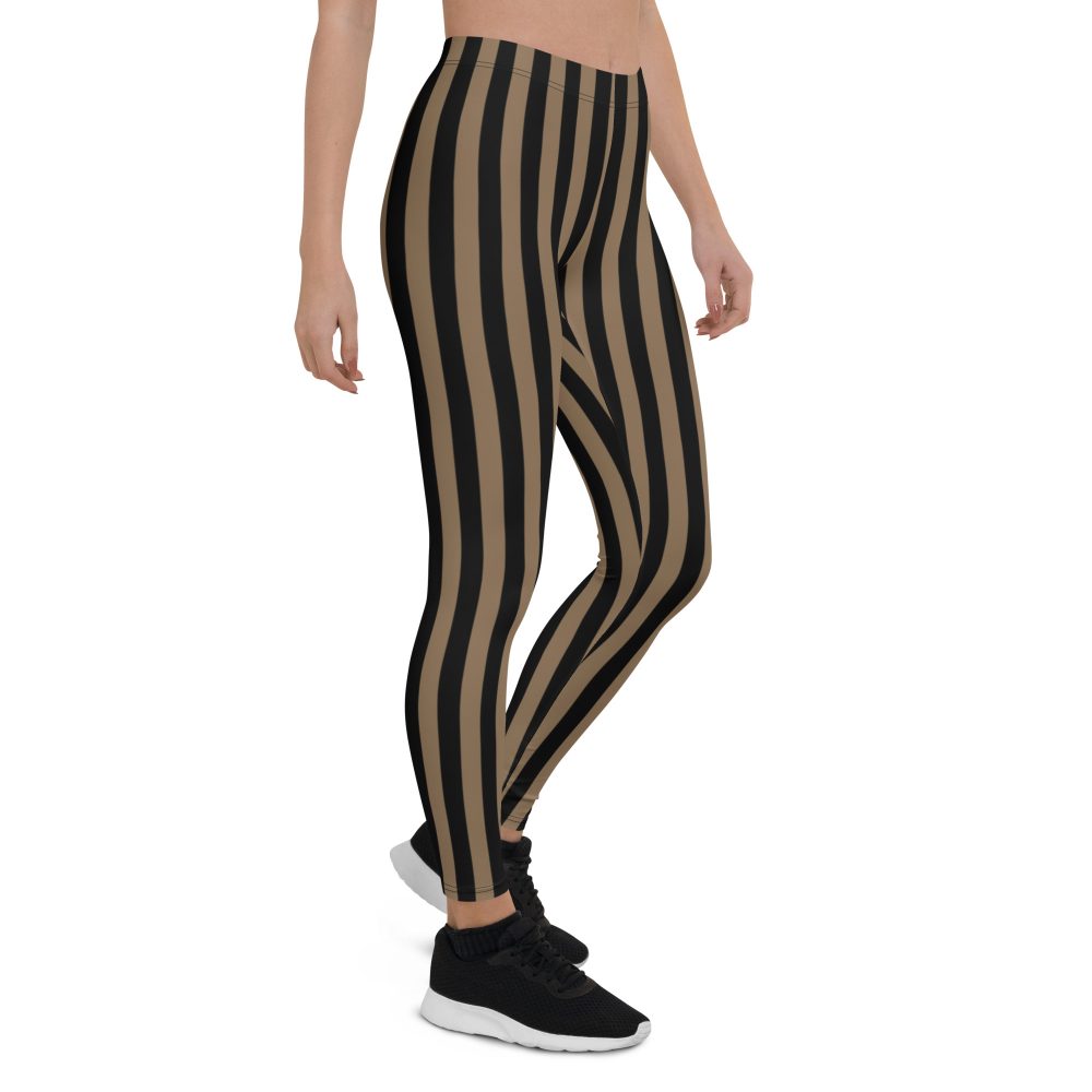 Brown and Black Striped Pirate Leggings - Image 7