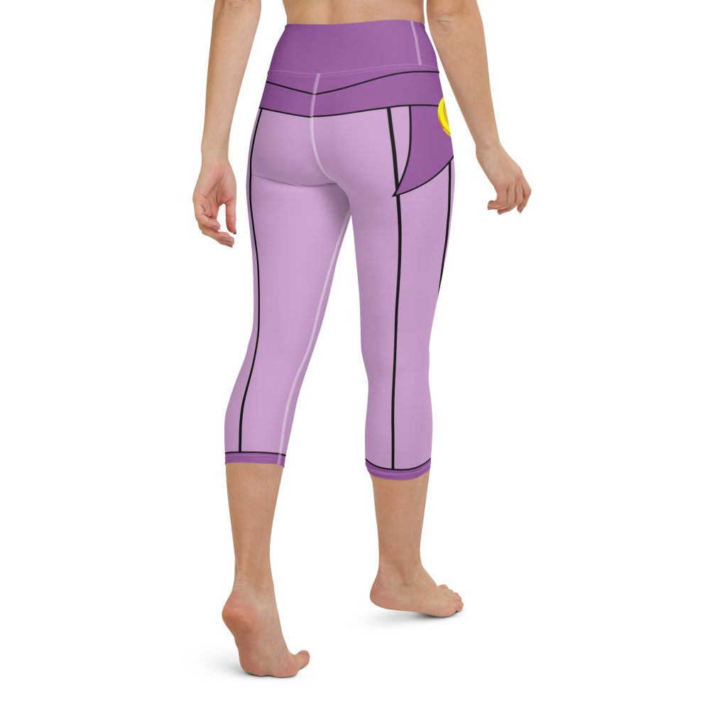 Megara Costume Meg Hercules Yoga Capri Leggings - Image 6