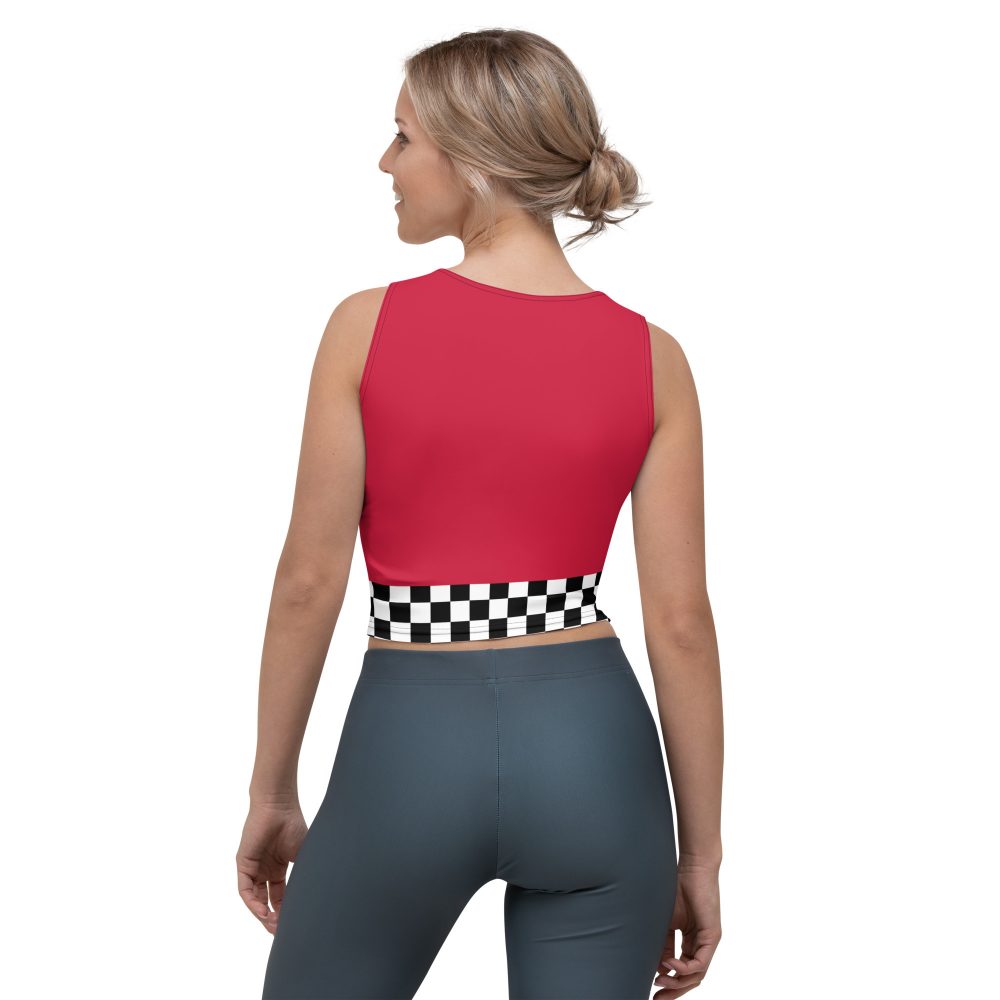 Pit Crew Race Car Driver Racing Costume Crop Top - Image 5