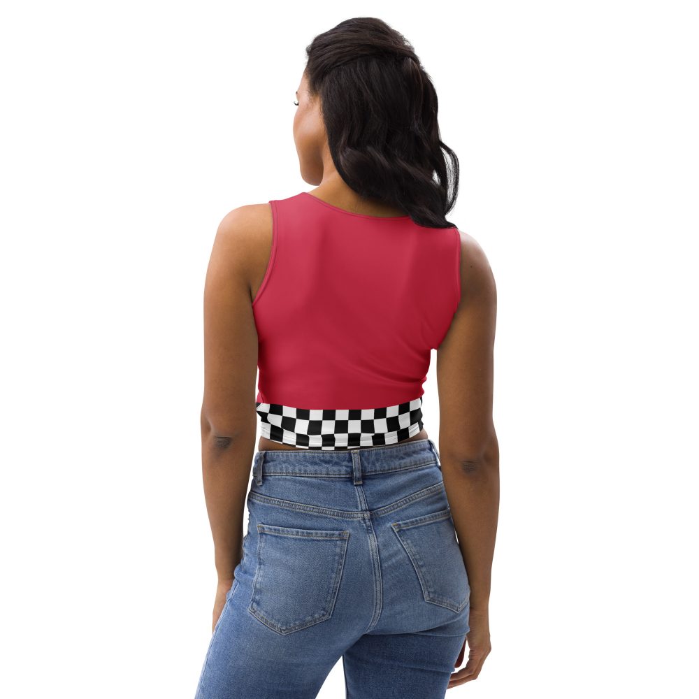 Pit Crew Race Car Driver Racing Costume Crop Top - Image 7