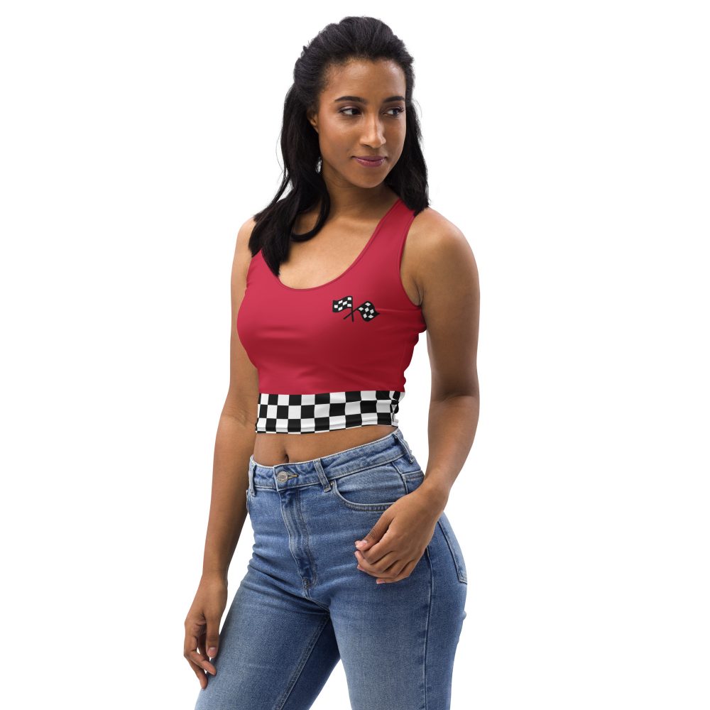 Pit Crew Race Car Driver Racing Costume Crop Top