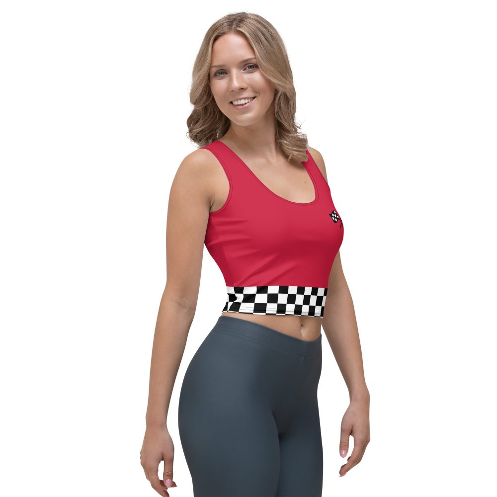 Pit Crew Race Car Driver Racing Costume Crop Top - Image 3