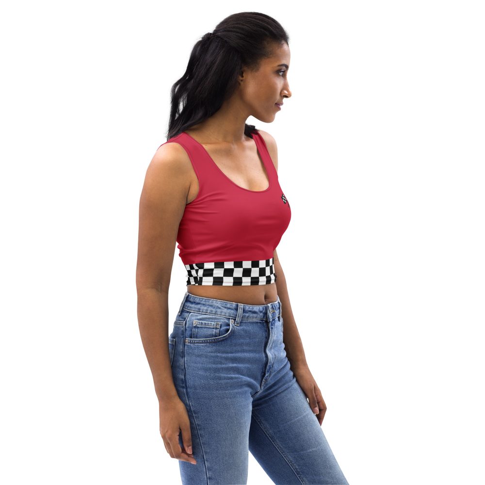 Pit Crew Race Car Driver Racing Costume Crop Top - Image 8