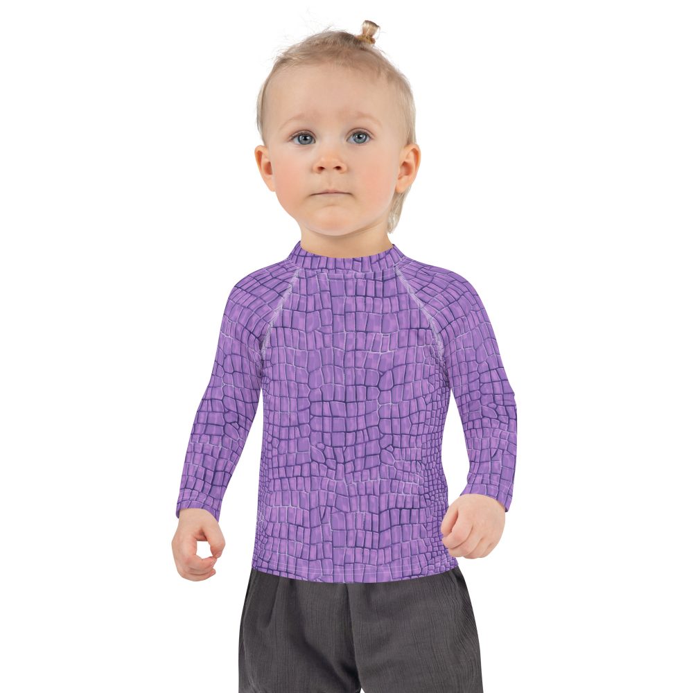 Randall Costume Purple Lizard Kids Rash Guard - Image 4