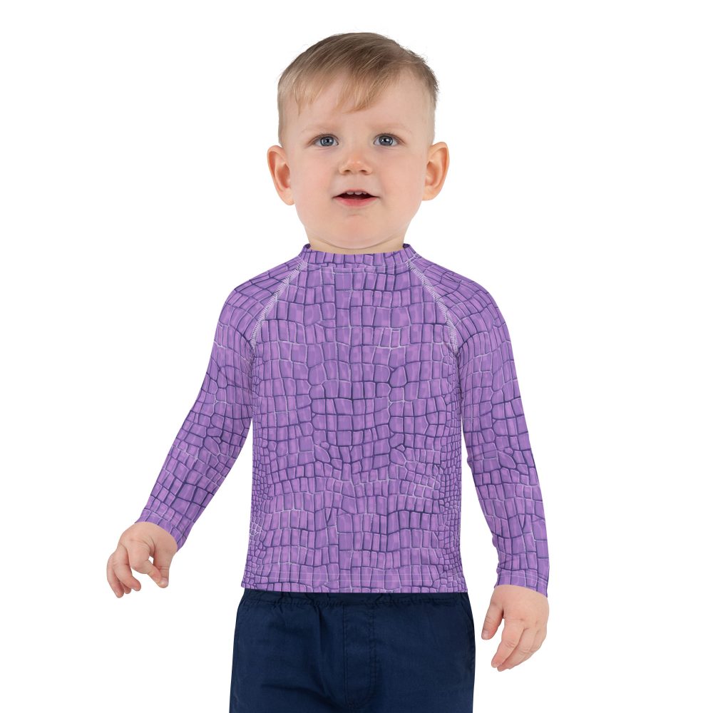 Randall Costume Purple Lizard Kids Rash Guard - Image 6