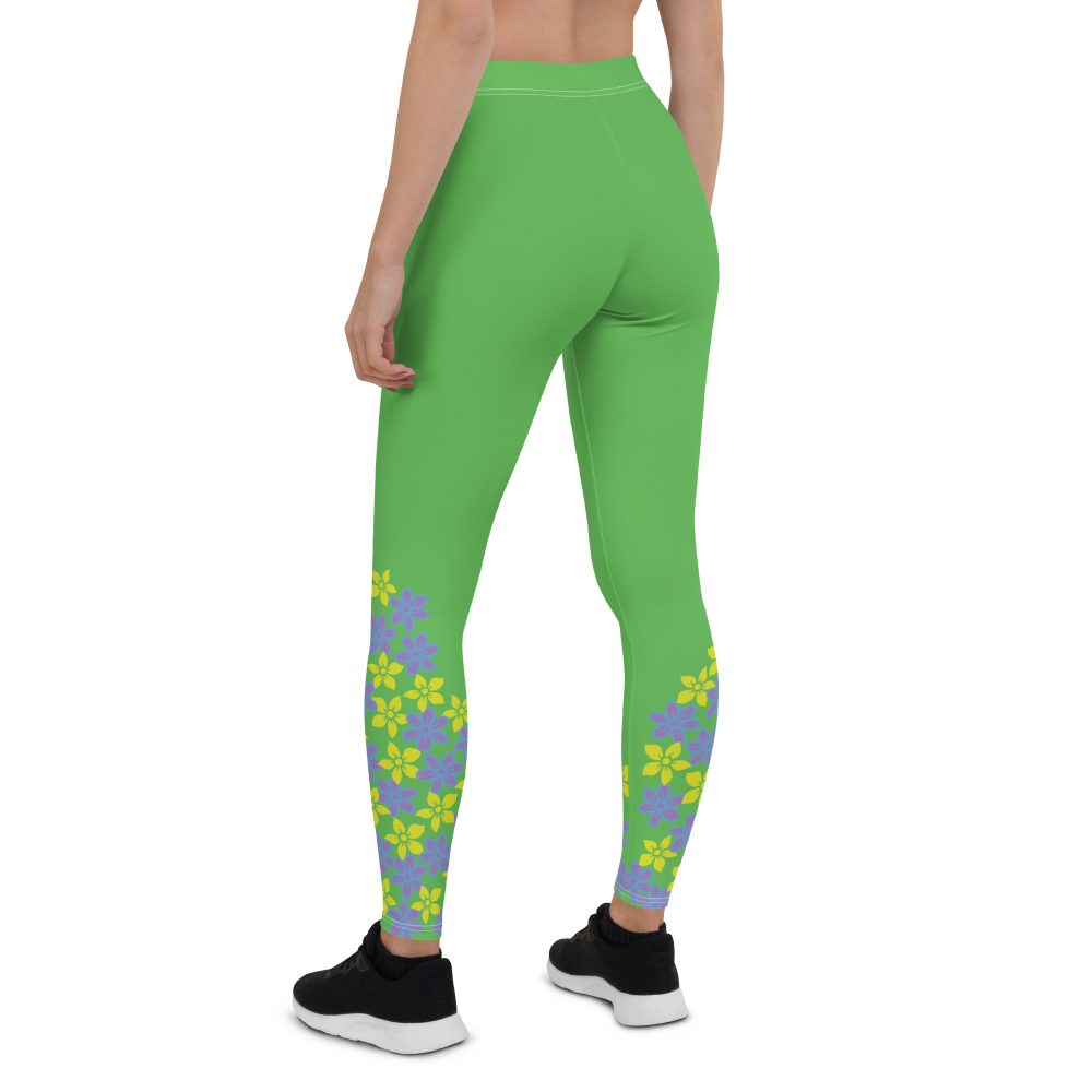 Spring Flower Gardener Floral Hippie Leggings - Image 6