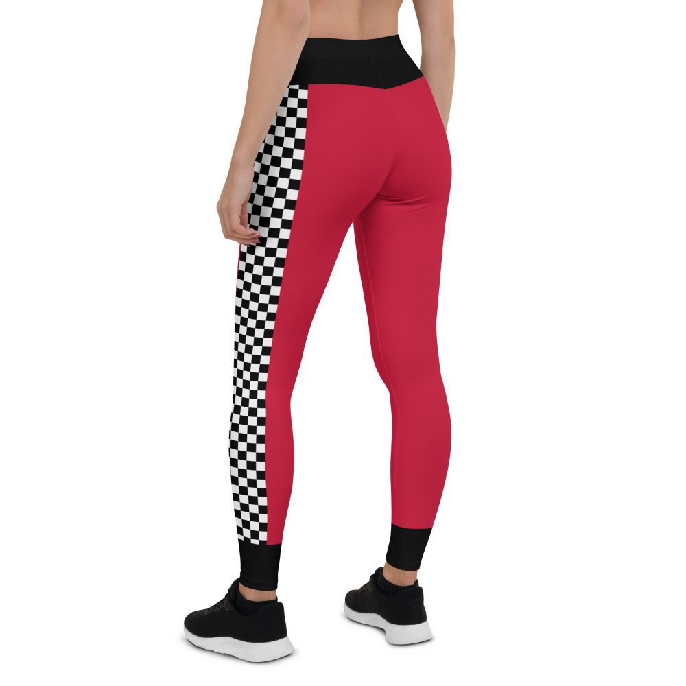 Pit Crew Race Car Driver Racing Costume Leggings - Image 8