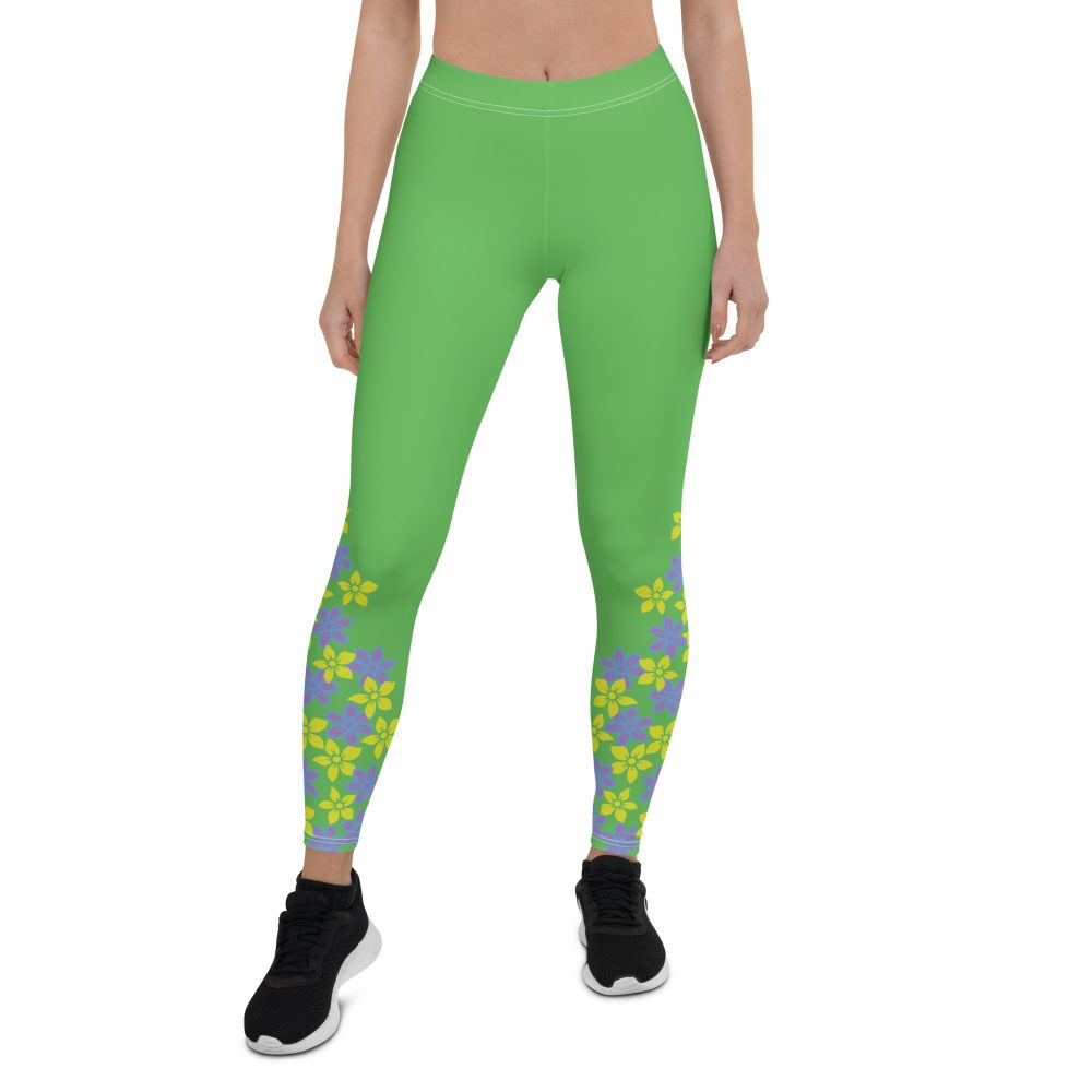 Spring Flower Gardener Floral Hippie Leggings - Image 5