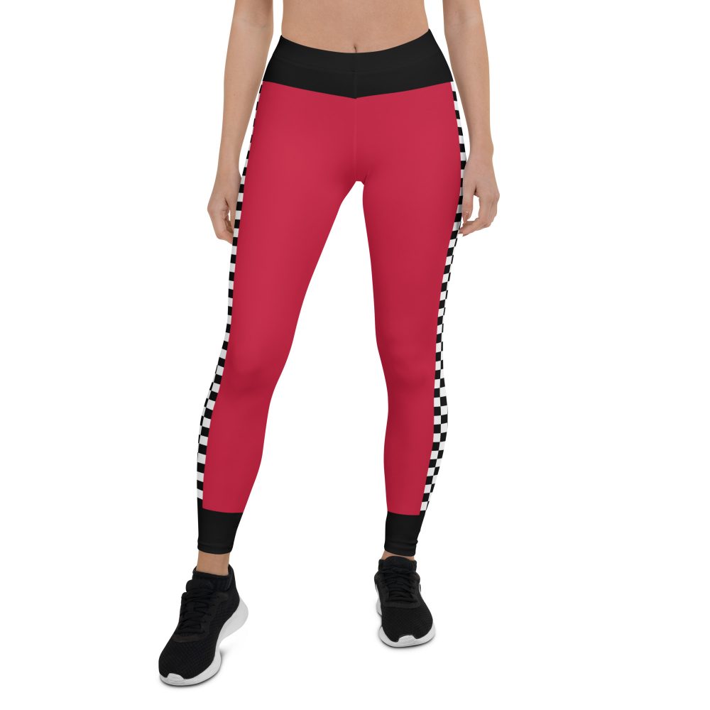 Pit Crew Race Car Driver Racing Costume Leggings - Image 7