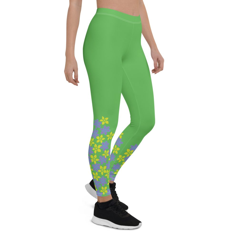 Spring Flower Gardener Floral Hippie Leggings - Image 8