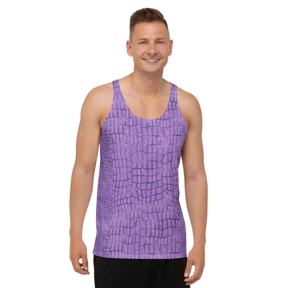 Randall Costume Purple Lizard Unisex Tank Top - Image 4