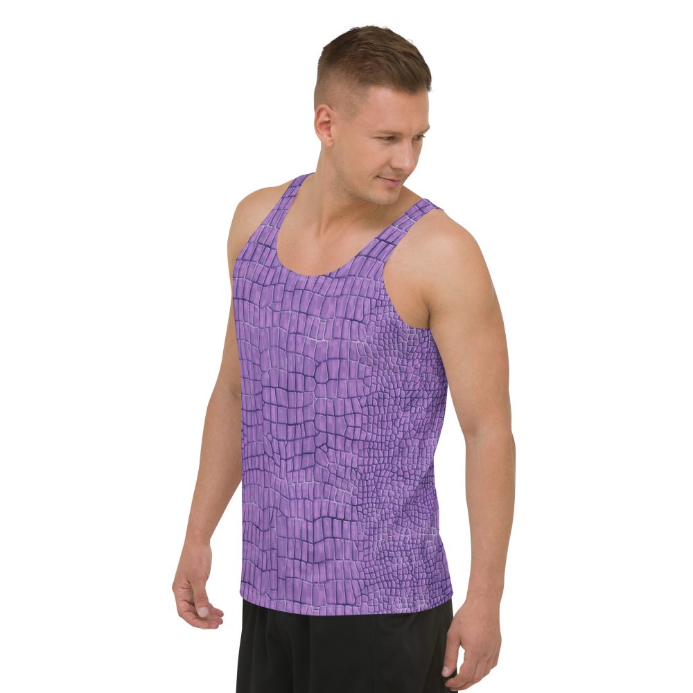 Randall Costume Purple Lizard Unisex Tank Top - Image 5