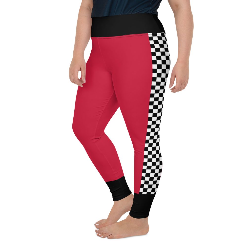 Pit Crew Race Car Driver Racing Costume Plus Size Leggings